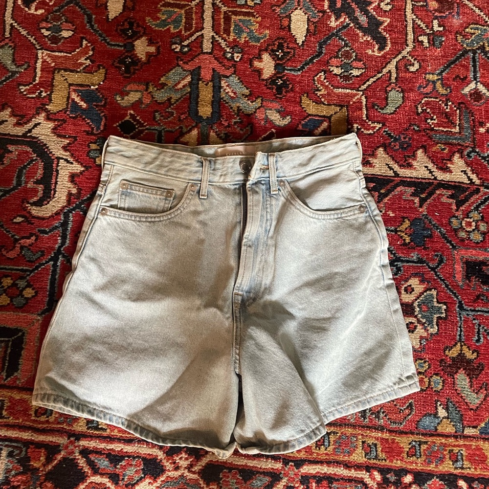 Everlane A Line Denim Shorts